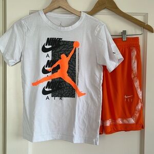 Boys Nike basketball set